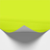 Papier Cadeau couleur solide jaune fluorescent (Coin)