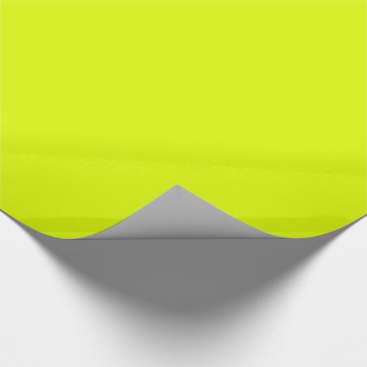Papier Cadeau couleur solide jaune fluorescent (Coin)