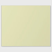 Papier Cadeau Couleur solide jaune pâle souple (Plat)