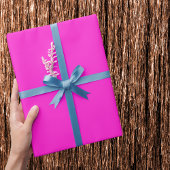 Papier Cadeau Couleur solide magenta chaude