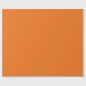Papier Cadeau Couleur solide orange électrique (Plat)