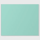 Papier Cadeau Couleur solide Plage Verre uni aqua vert menthe (Plat)