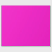 Papier Cadeau Couleur solide rose chaud (Plat)
