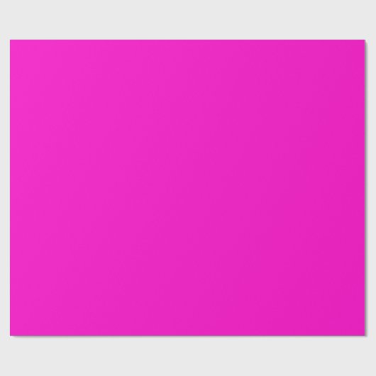 Papier Cadeau Couleur solide rose chaud (Plat)