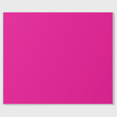 Papier Cadeau Couleur solide rose chaud élégant (Plat)
