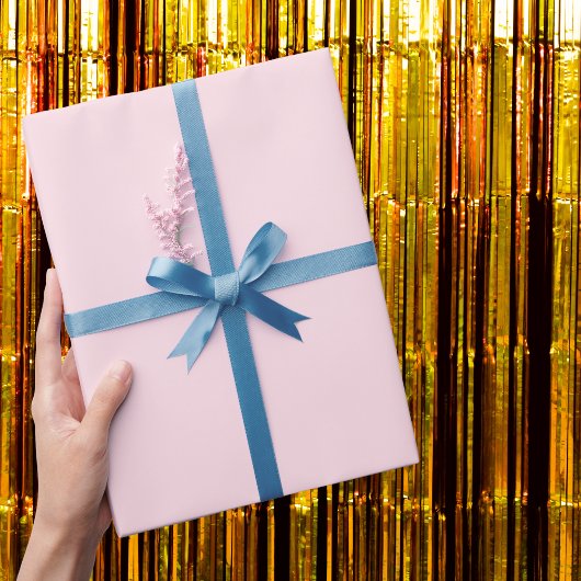 Papier Cadeau Couleur solide rose piggy