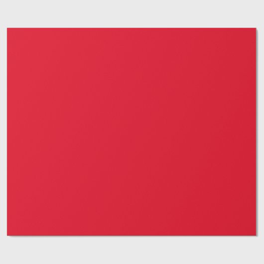Papier Cadeau Couleur solide rouge (Plat)
