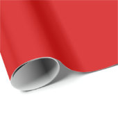 Papier Cadeau Couleur solide : Rouge (Coin rond)