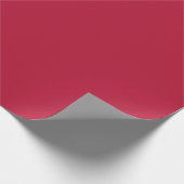 Papier Cadeau Couleur solide rouge rubis classique (Coin)