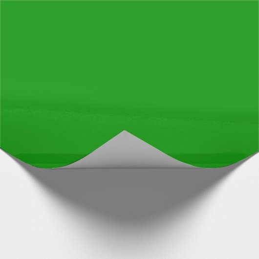 Papier Cadeau Couleur solide tout simplement verte (Coin)