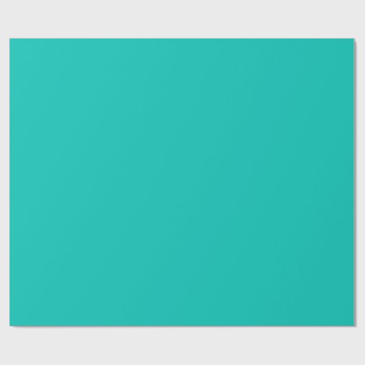 Papier Cadeau Couleur solide : Turquoise (Plat)