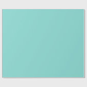 Papier Cadeau Couleur solide : Turquoise Aqua (Plat)