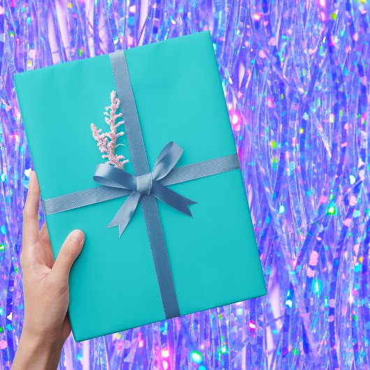 Papier Cadeau Couleur solide Turquoise foncée