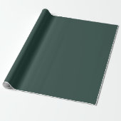 Papier Cadeau Couleur solide vert chasseur (Déroulé)