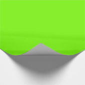 Papier Cadeau couleur solide vert fluorescent (Coin)