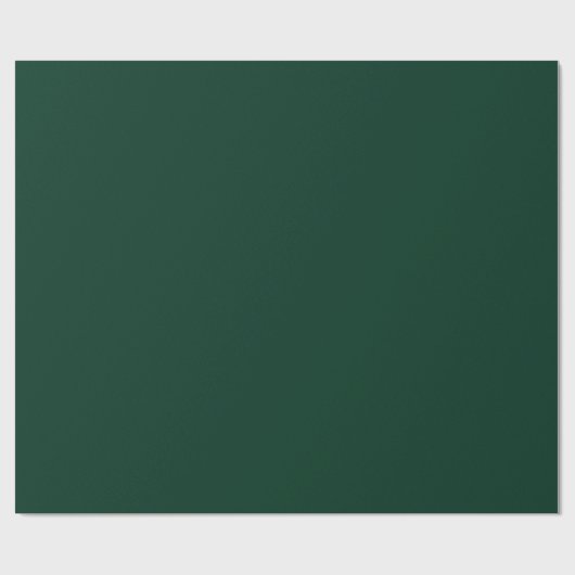 Papier Cadeau Couleur solide vert foncé (Plat)