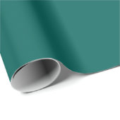 Papier Cadeau Couleur solide vert foncé riche (Coin rond)