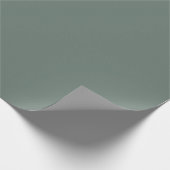 Papier Cadeau Couleur solide vert gris foncé (Coin)