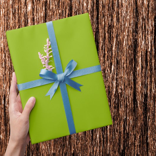Papier Cadeau Couleur solide vert pomme