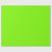 Papier Cadeau Couleur solide verte de l'herbe | Classique | Élég (Plat)