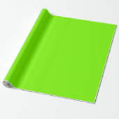 Papier Cadeau Couleur solide verte de l'herbe | Classique | Élég (Déroulé)