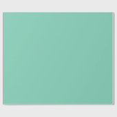 Papier Cadeau Couleur solide verte et côtière légère (Plat)