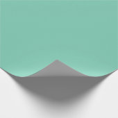 Papier Cadeau Couleur solide verte et côtière légère (Coin)