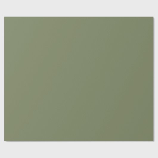 Papier Cadeau Couleur solide verte Sage (Plat)