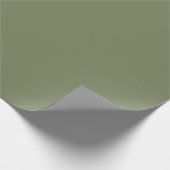 Papier Cadeau Couleur solide verte Sage (Coin)
