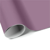 Papier Cadeau Couleur solide violet Baisée de raisin (Coin rond)