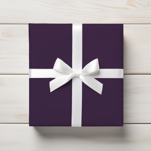 Papier Cadeau Couleur solide violette prune riche profonde
