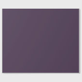 Papier Cadeau Couleur solide violette prune riche profonde (Plat)