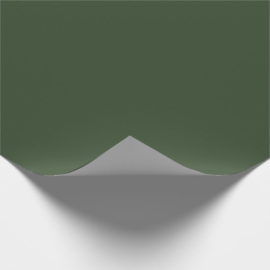 Papier Cadeau Couleur Trend Vert olive solide Cadeau simple (Coin)