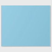 Papier Cadeau Couleur uni bleu ciel | Classique | Élégant (Plat)