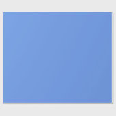 Papier Cadeau Couleur uni bleu Cornflower (Plat)