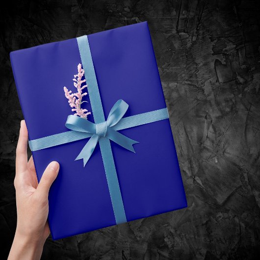 Papier Cadeau Couleur uni bleu marine