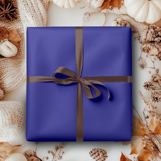 Papier Cadeau Couleur uni bleu marine | Classique | Élégant