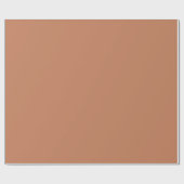 Papier Cadeau Couleur uni brun cuivre (Plat)