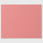 Papier Cadeau Couleur Uni: Corail Clair (Plat)