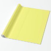 Papier Cadeau Couleur uni jaune canari (Déroulé)