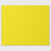 Papier Cadeau Couleur uni jaune canari (Plat)