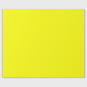 Papier Cadeau Couleur uni jaune néon (Plat)
