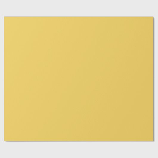 Papier Cadeau Couleur uni jaune Primrose (Plat)