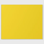 Papier Cadeau Couleur uni jaune soleil moderne (Plat)