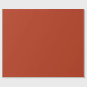 Papier Cadeau Couleur uni rouge brûlé orange (Plat)