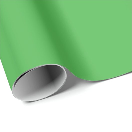Papier Cadeau Couleur uni vert (Coin rond)