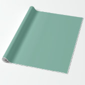 Papier Cadeau Couleur uni vert pastel Amazonite (Déroulé)