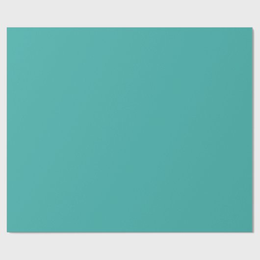 Papier Cadeau Couleur uni vert verdigris turquoise (Plat)