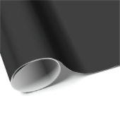Papier Cadeau Couleur unie : Noir (Coin rond)