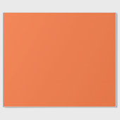 Papier Cadeau Couleur unie orange brûlé (Plat)